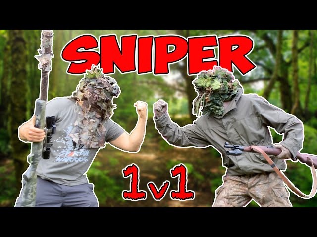 sniper 1v1 battle (kicking mustang vs airsoft camman